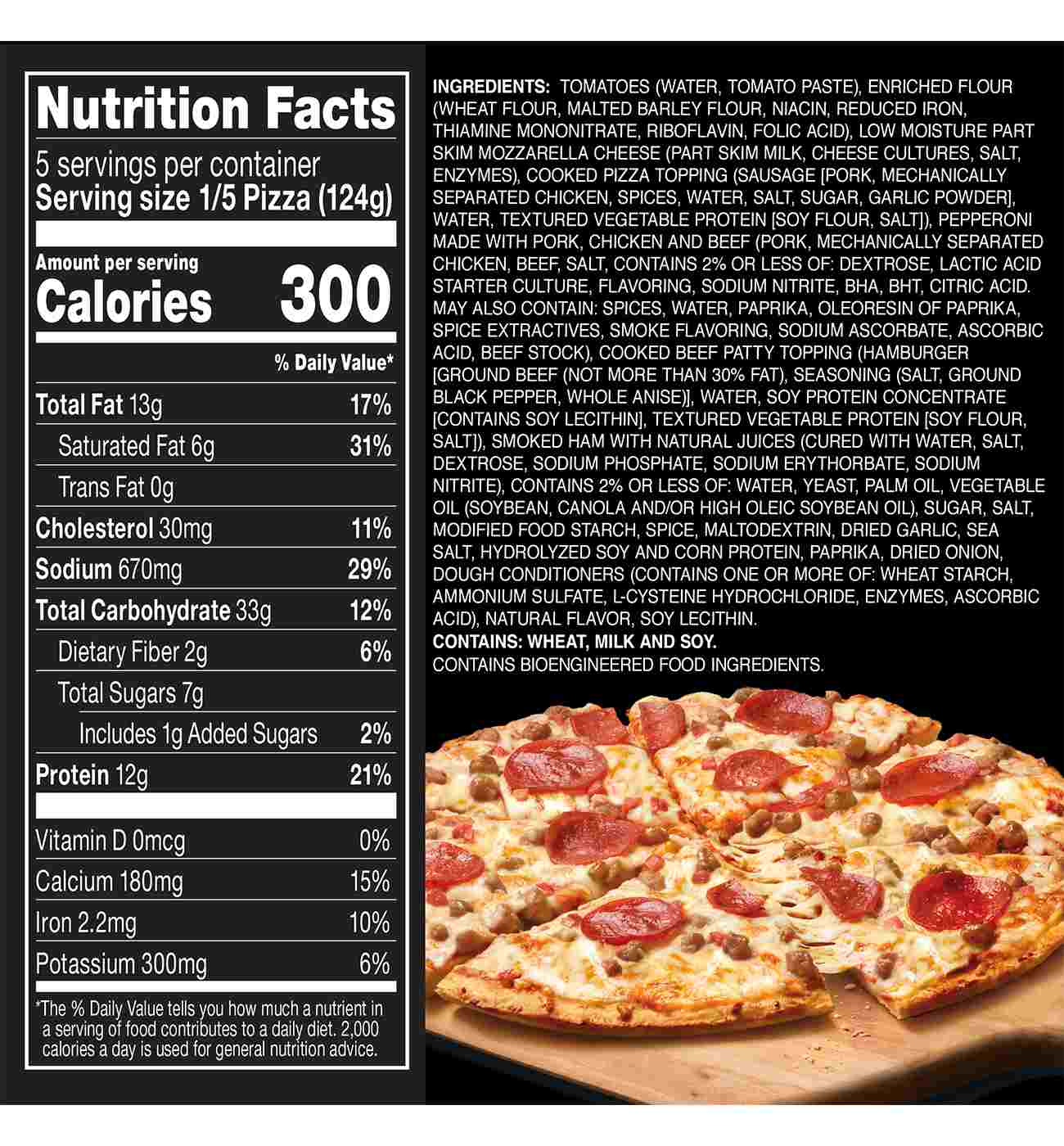 Red Baron Four Meat Classic Crust Frozen Pizza; image 4 of 10