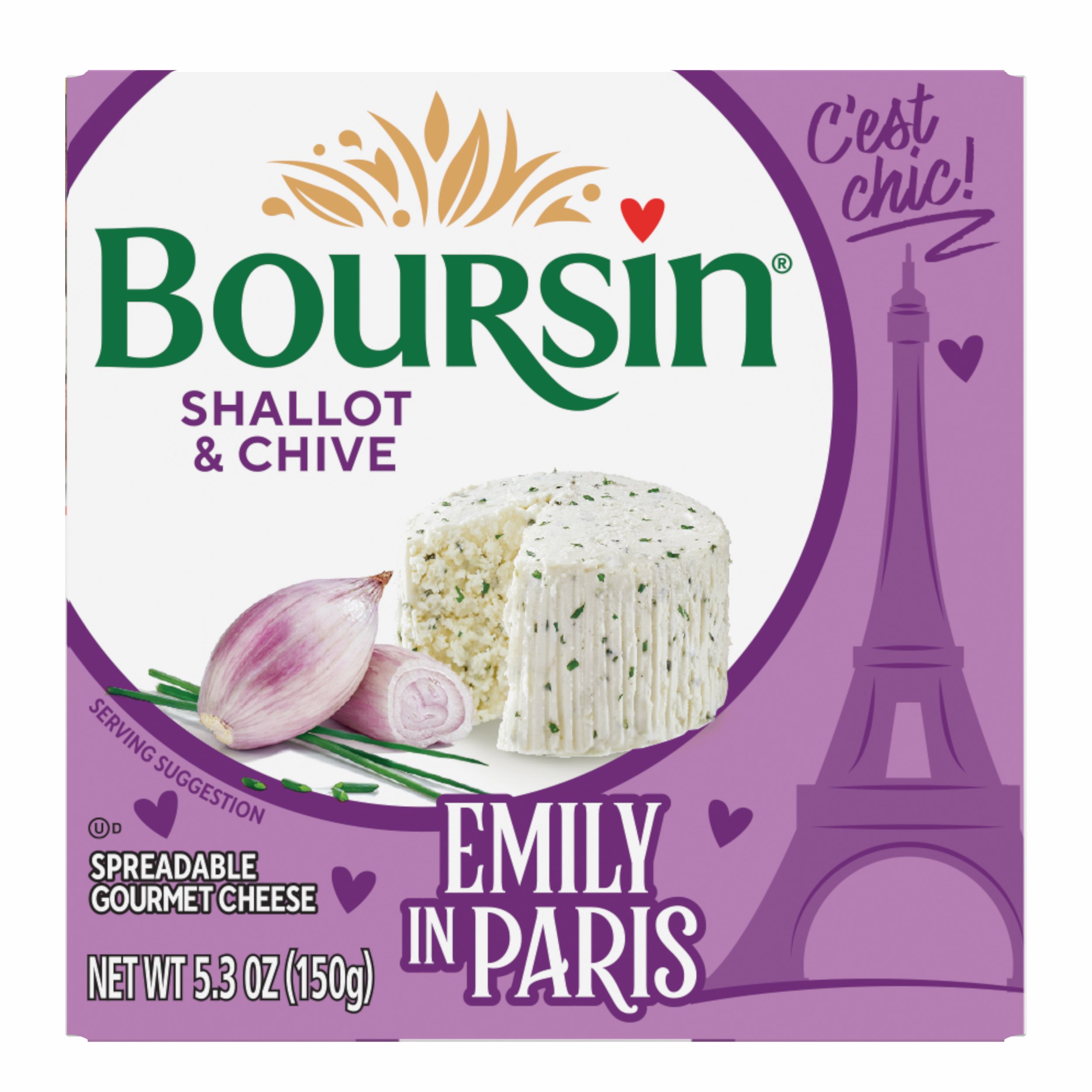Boursin Shallot & Chive, Gournay Cheese Shop Cheese at HEB