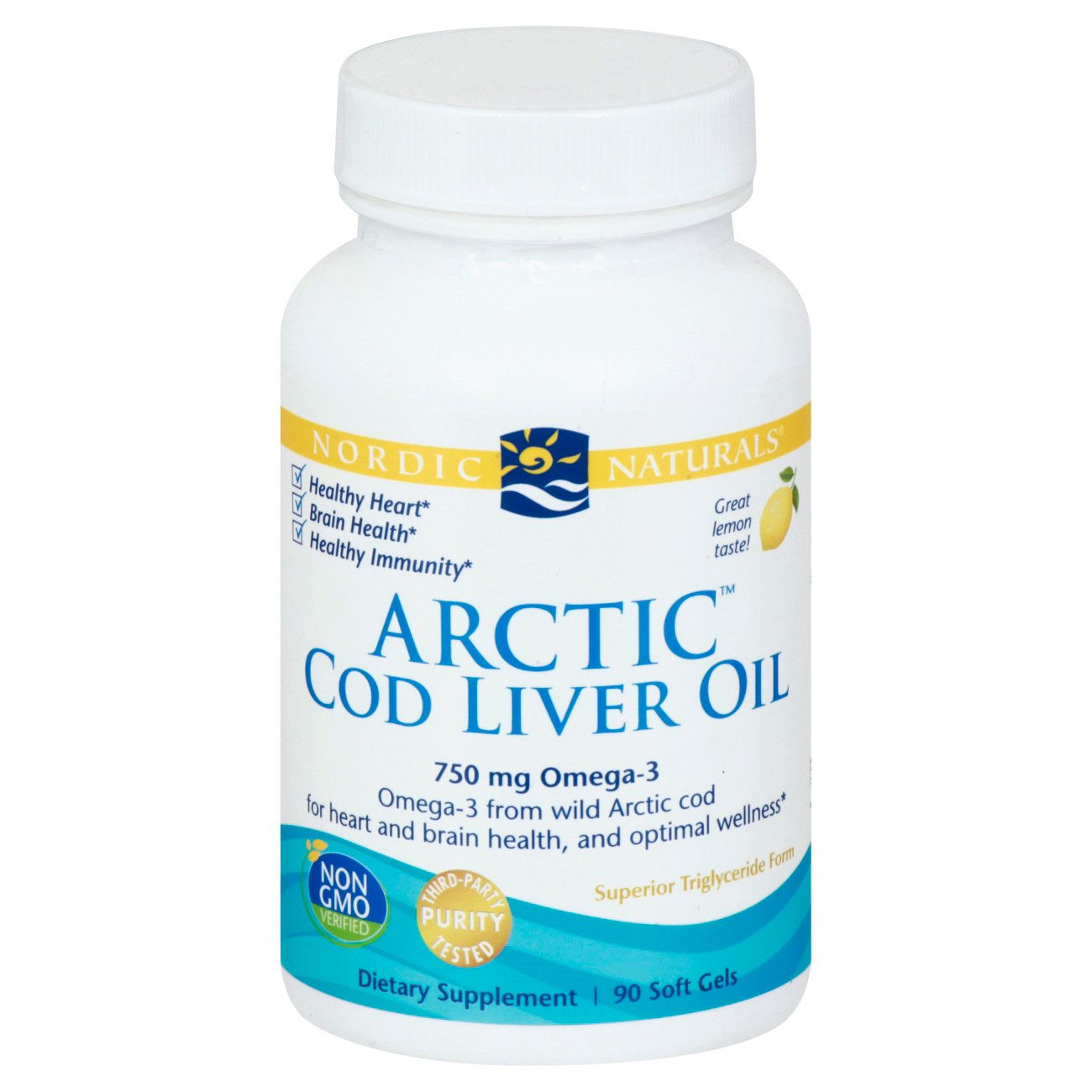 Nordic Naturals Arctic Cod Liver Oil Lemon Flavor Softgels Shop Diet