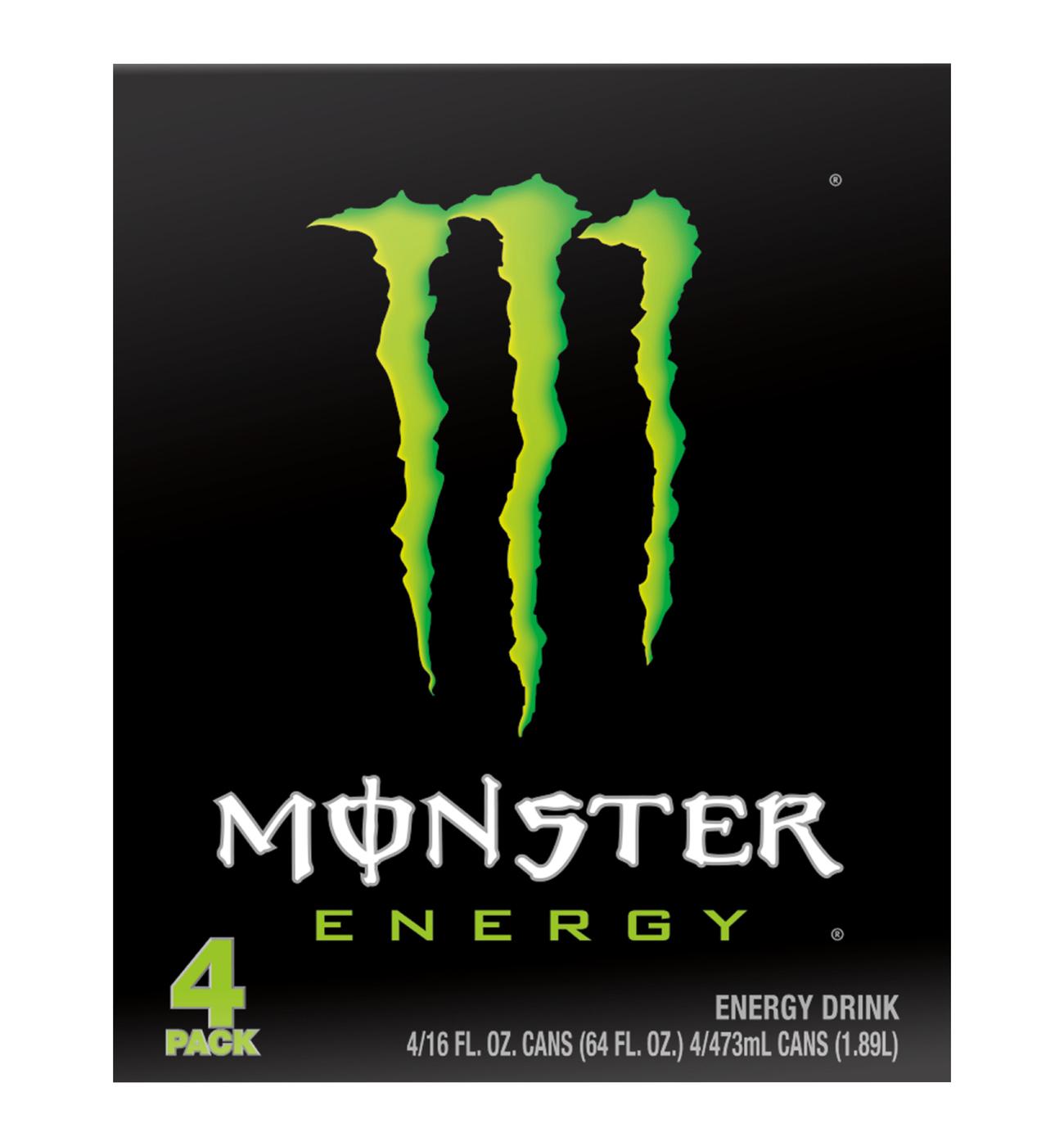 Monster Energy Green Original 4 pk Cans; image 1 of 3