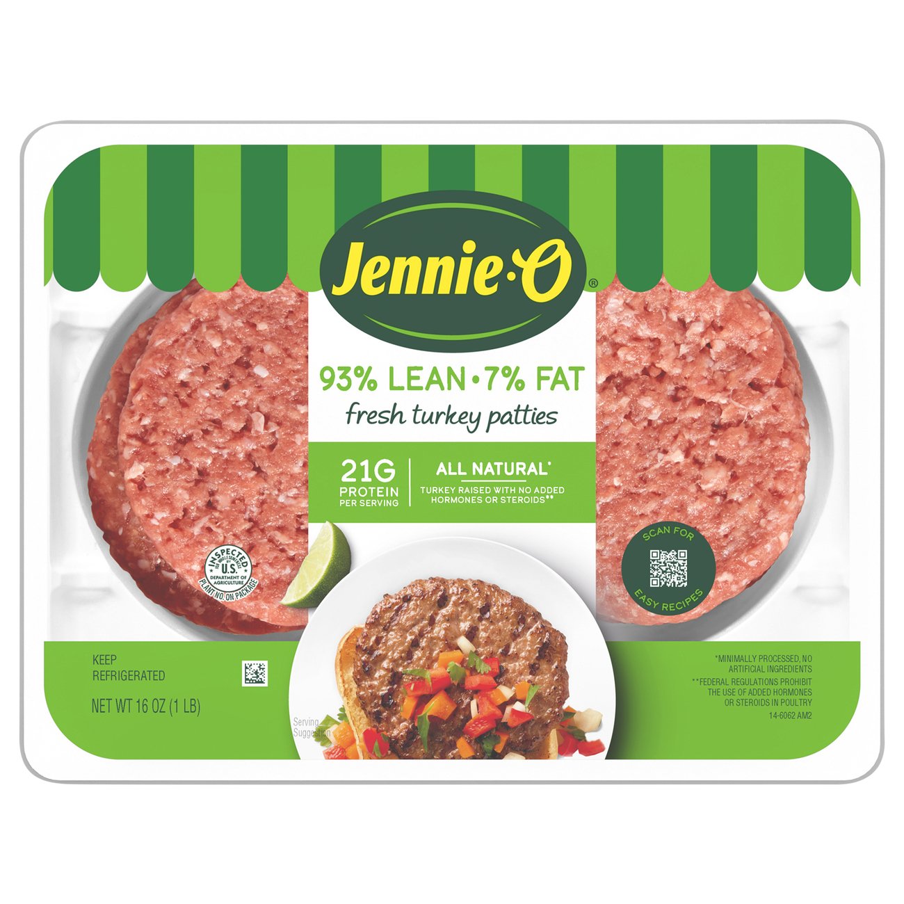 JennieO Turkey Burger Patties, 93 Lean Shop Turkey at HEB