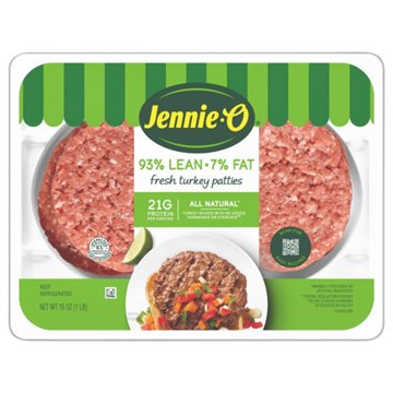 Jennie-O Turkey Burger Patties, 93% Lean, 1 lb