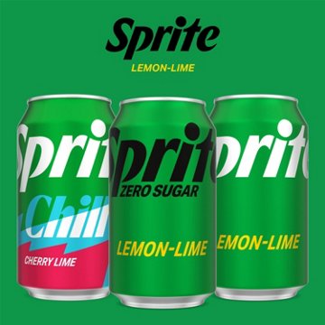 Sprite Zero Sugar Lemon Lime Caffeine Free Soda Soft Drink Fridge Pack 12 pk Cans