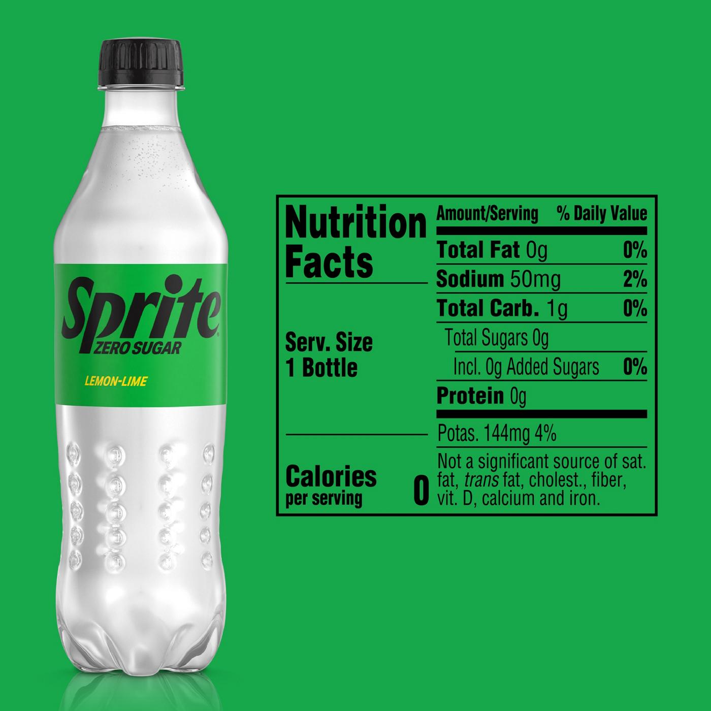 Sprite Zero Lemon-Lime Soda .5 L Bottles; image 5 of 5