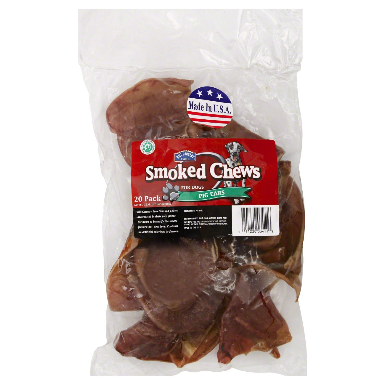 Hill Country Fare Pig Ears Smoked Treats For Dogs Shop Bones