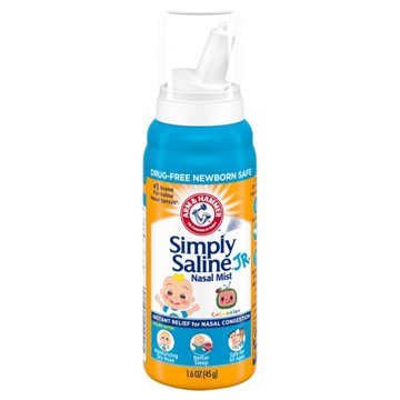 Arm & Hammer Simply Saline Jr Nasal Mist for Nasal Congestion Relief