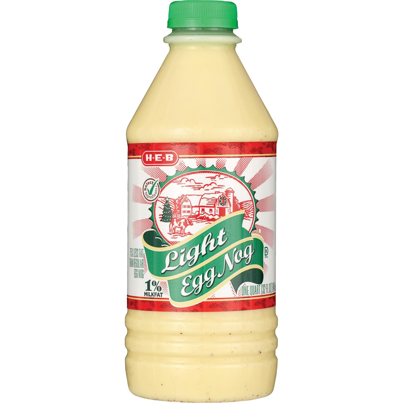 H-E-B Light Egg Nog; image 1 of 2