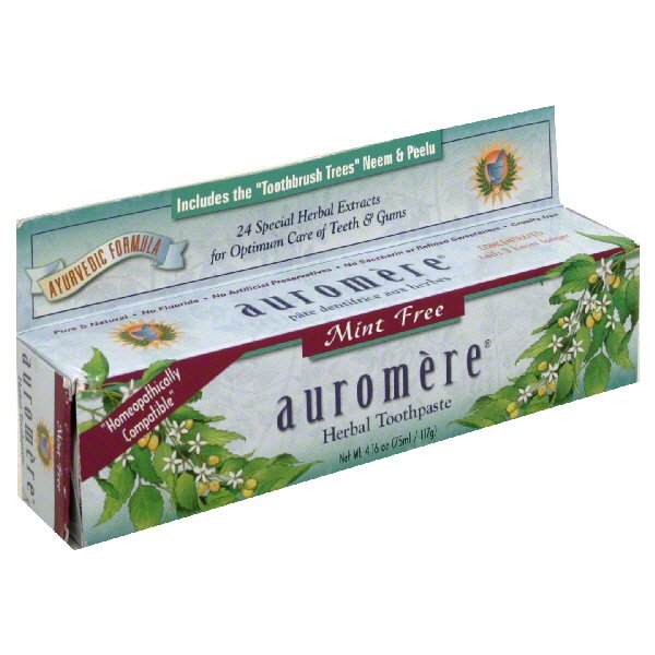 Auromere Toothpaste Mint Free, 4.16 oz | Central Market - Really Into Food