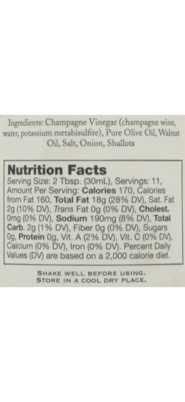 stonewall kitchen champagne shallot walnut dressing Champagne Shallot Walnut Dressing - Gourmet Dressing