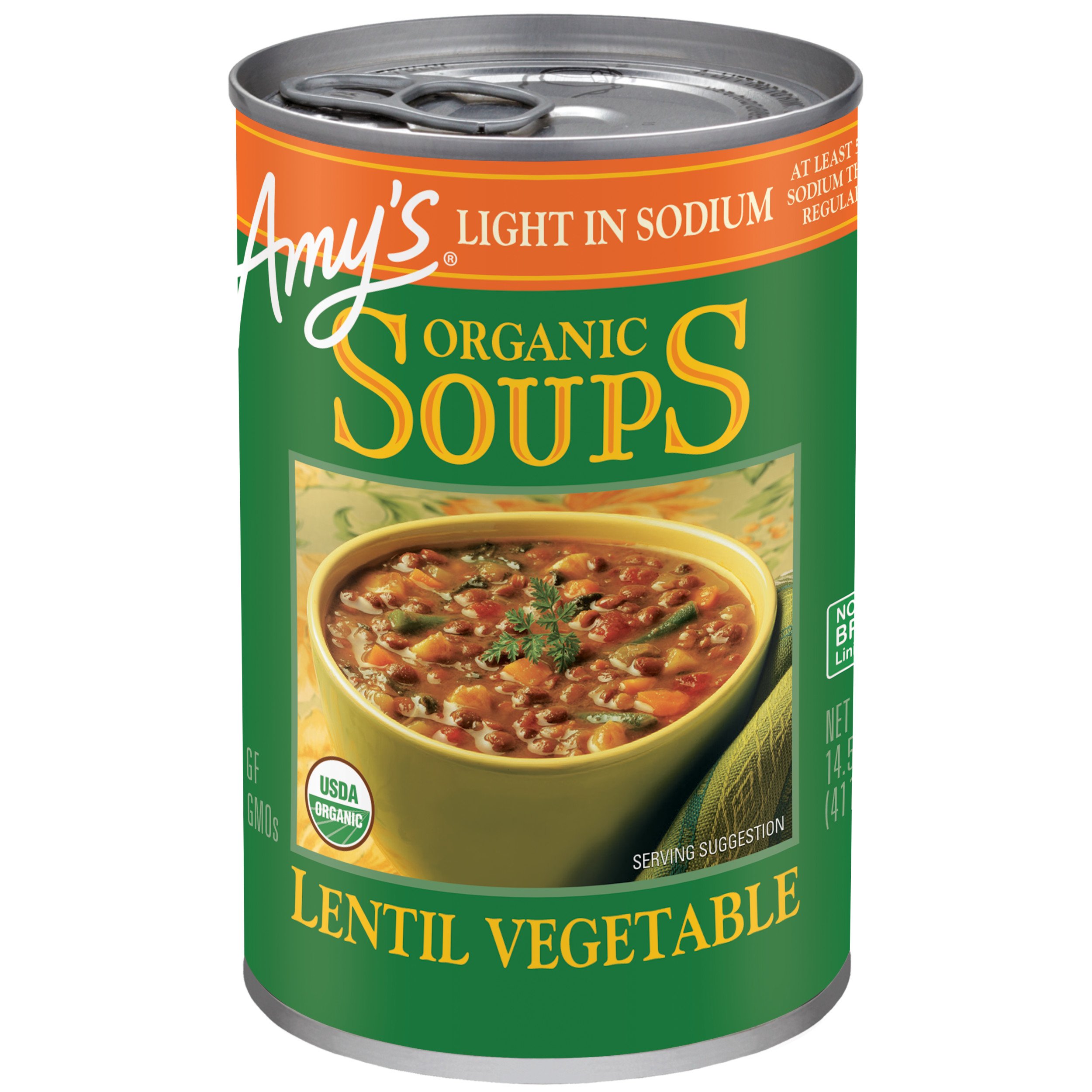 Amy's Organic Light in Sodium Lentil Vegetable Soup - Shop Soups