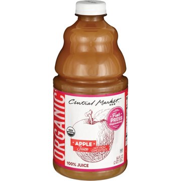 Central Market Organic 100% Fresh Pressed Apple Juice