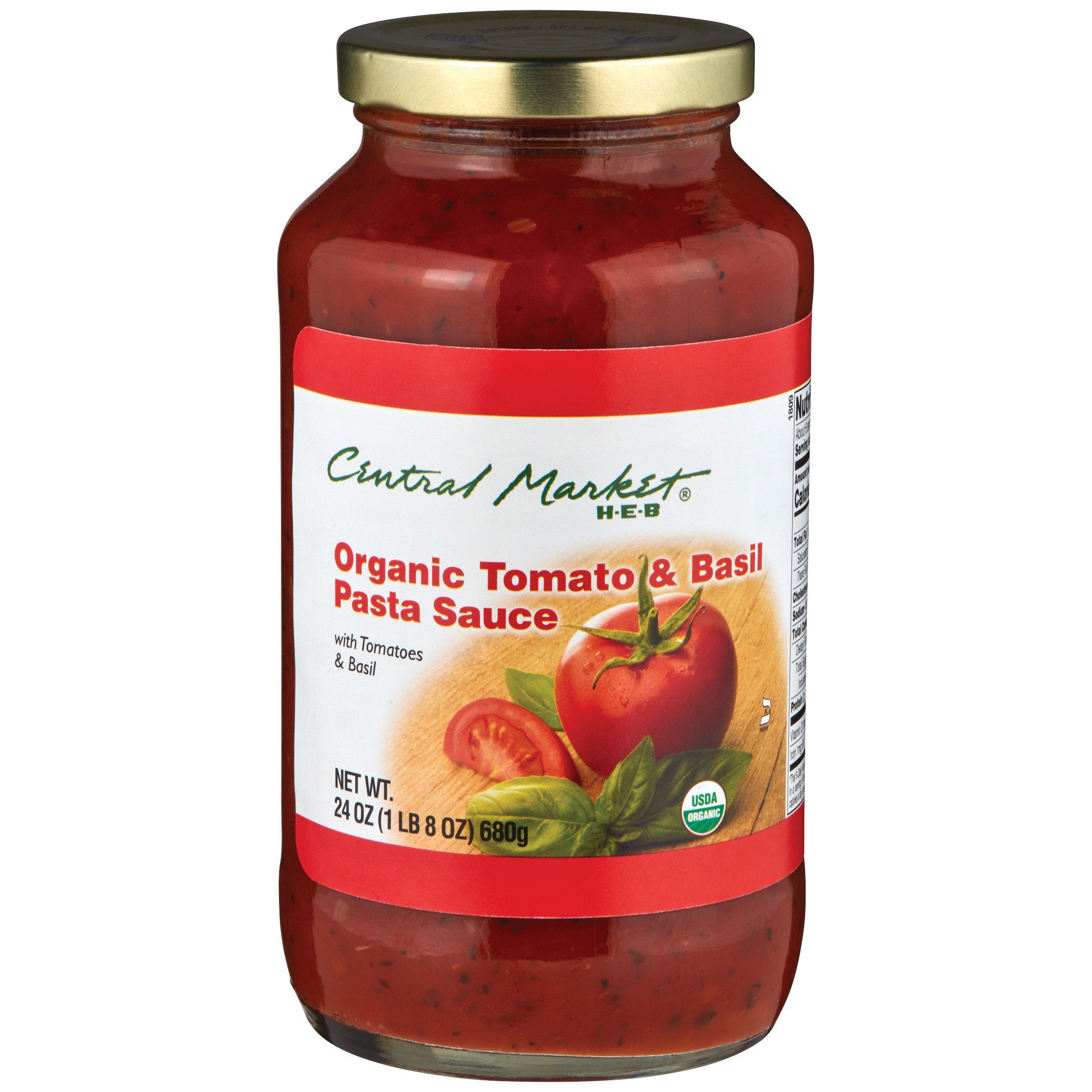 Central Market Organic Tomato & Basil Pasta Sauce Shop Pasta Sauces