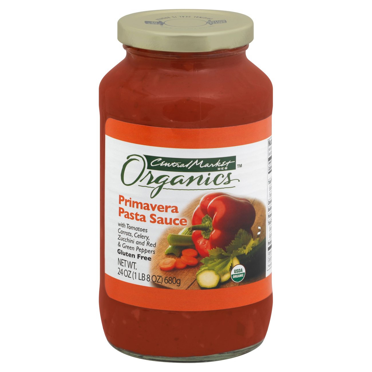 Central Market Organics Primavera Pasta Sauce - Shop Pasta Sauces At H-E-B