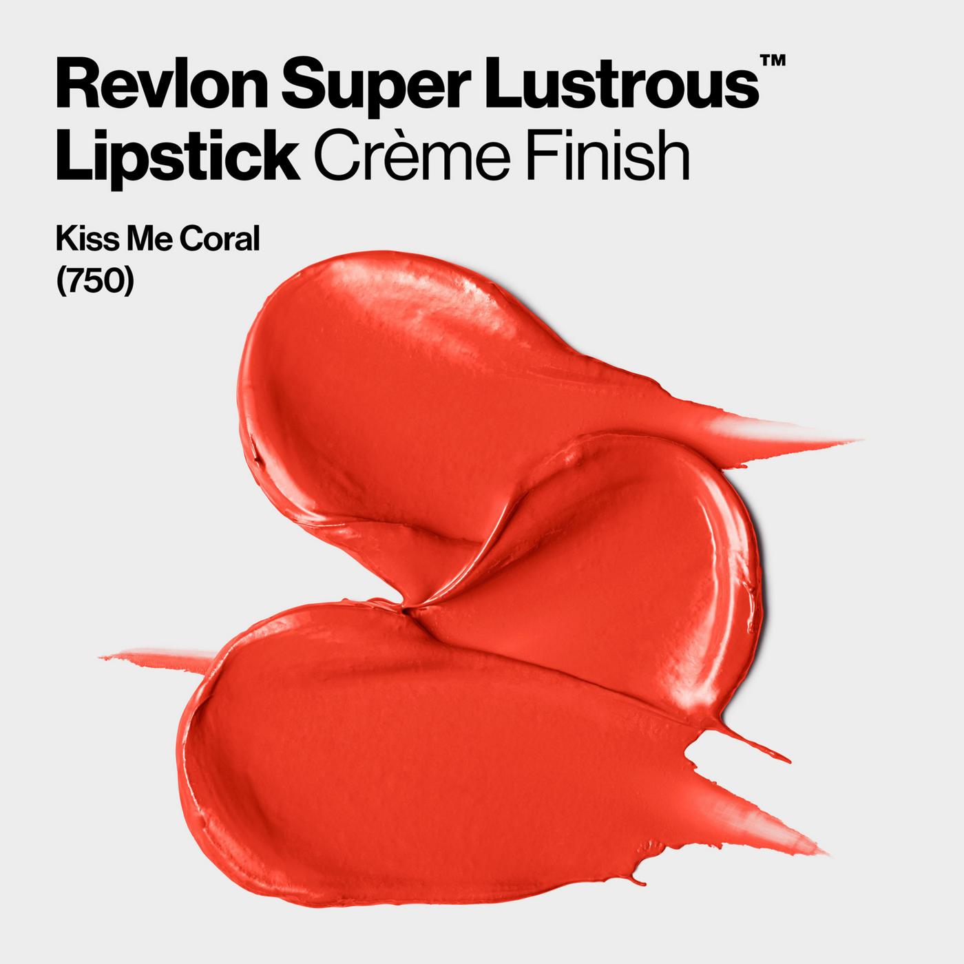 Revlon Super Lustrous Lipstick,  Kiss Me Coral; image 5 of 6