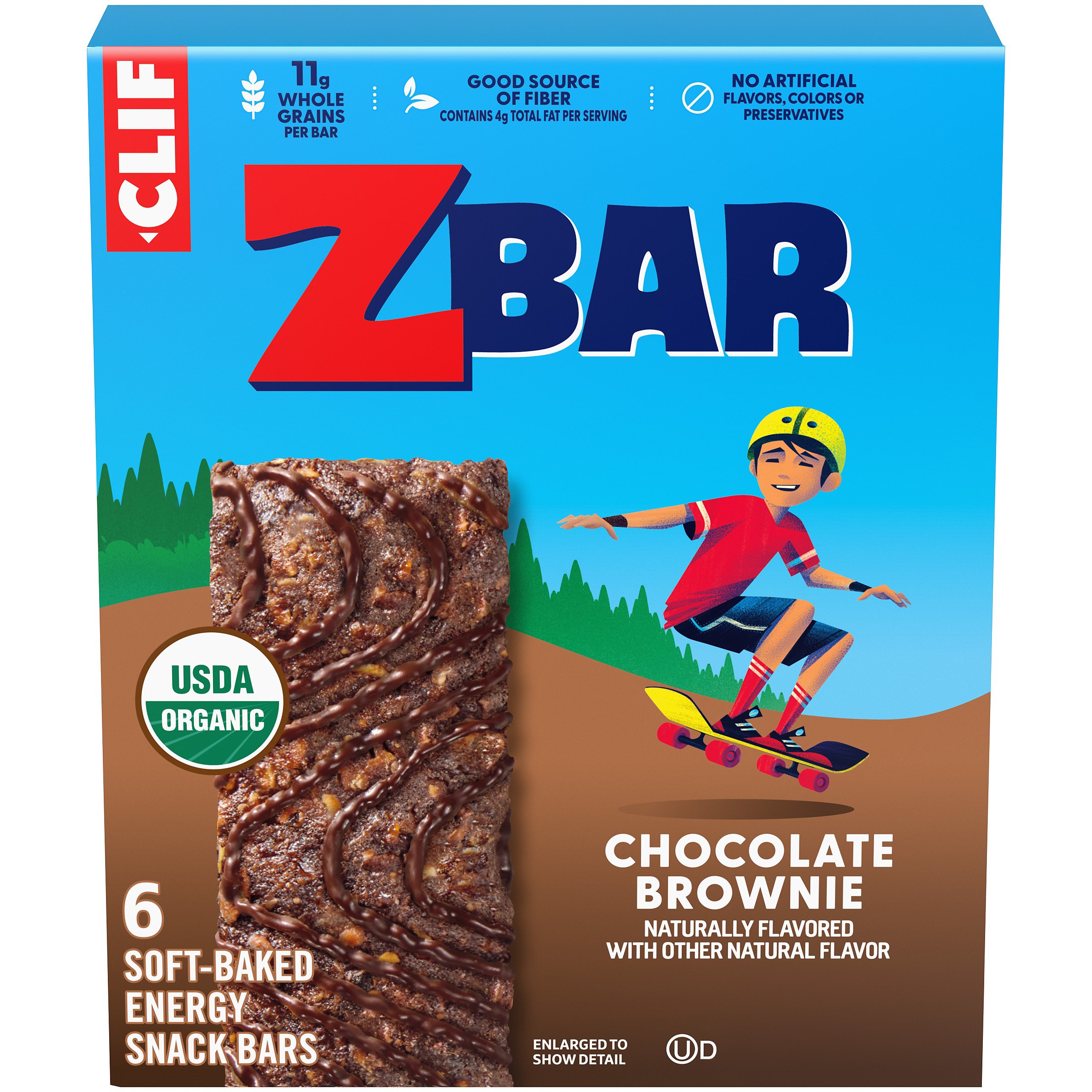 Clif Kid Zbar Organic Energy Bars Chocolate Brownie Shop Granola