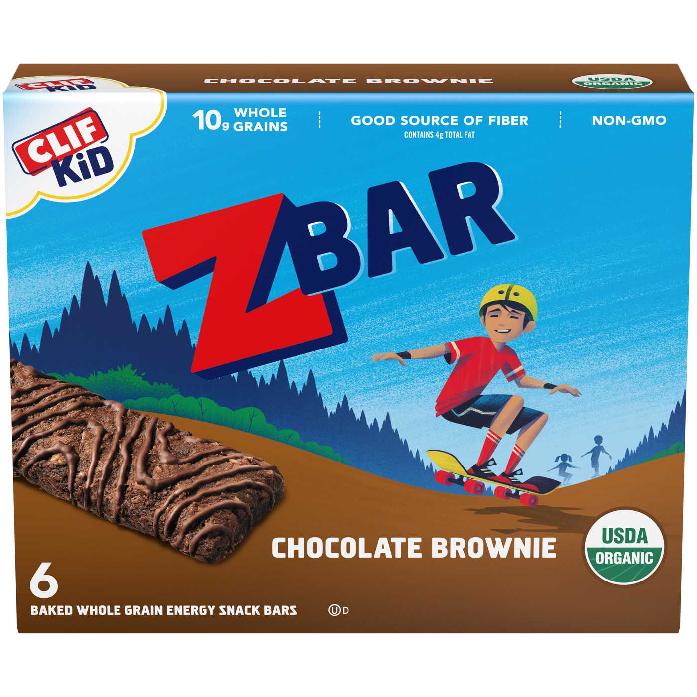 Clif Kid Zbar Organic Energy Bars - Chocolate Brownie; image 1 of 9