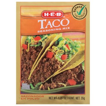 H-E-B Taco Seasoning Mix, 1.25 oz