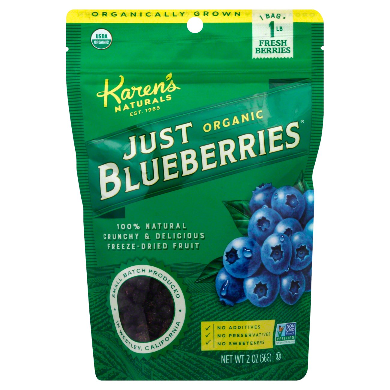 Karen's Naturals Organic Just Blueberries - Shop Berries & Cherries At ...