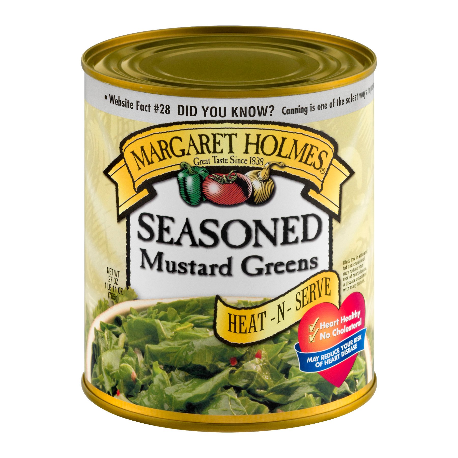 Margaret Holmes Seasoned Mustard Greens Shop Vegetables At H E B