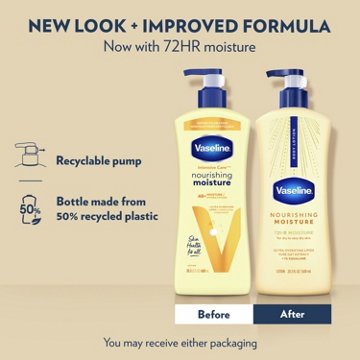 Vaseline Intensive Care Nourishing Moisture Lotion, 20.3 oz