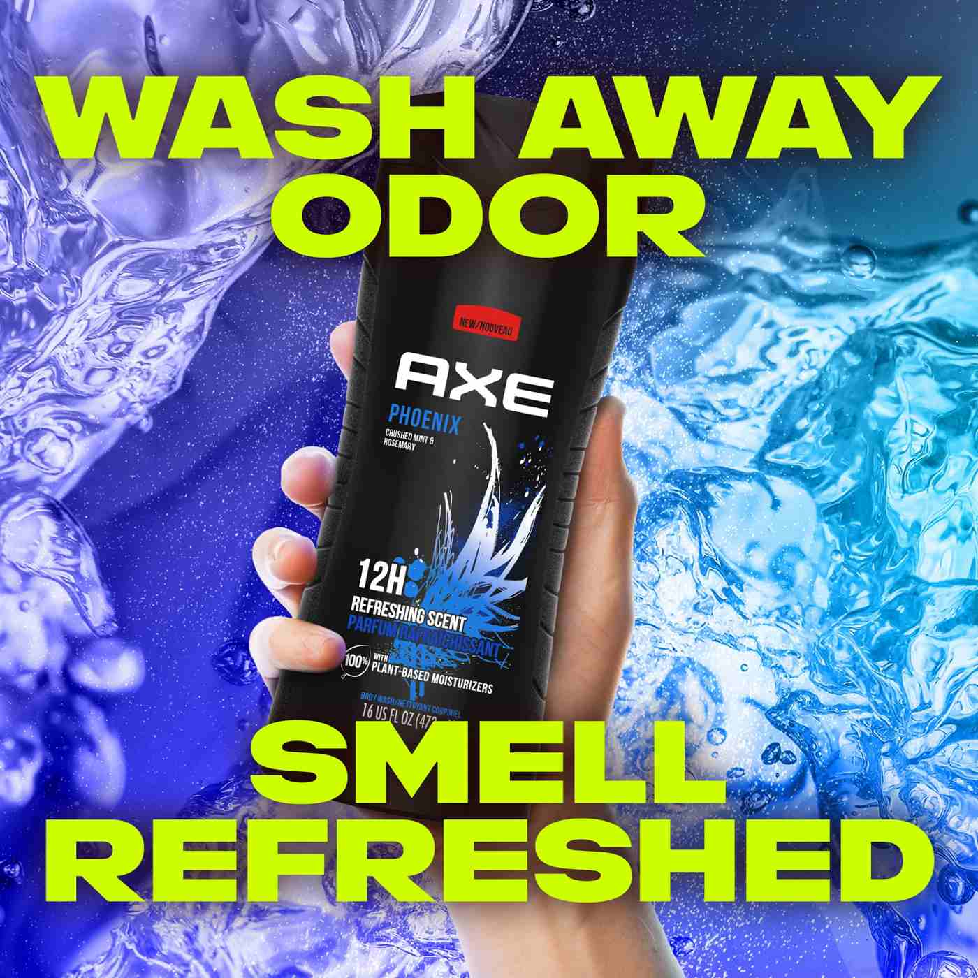 AXE Phoenix Body Wash - Crushed Mint & Rosemary; image 9 of 12