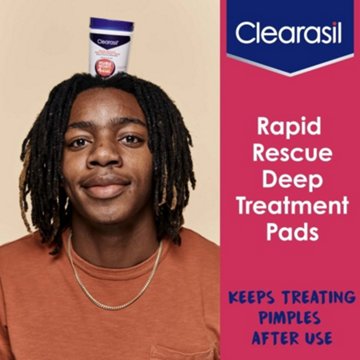 Clearasil Rapid Rescue Salicylic Acid Deep Treatment Pads