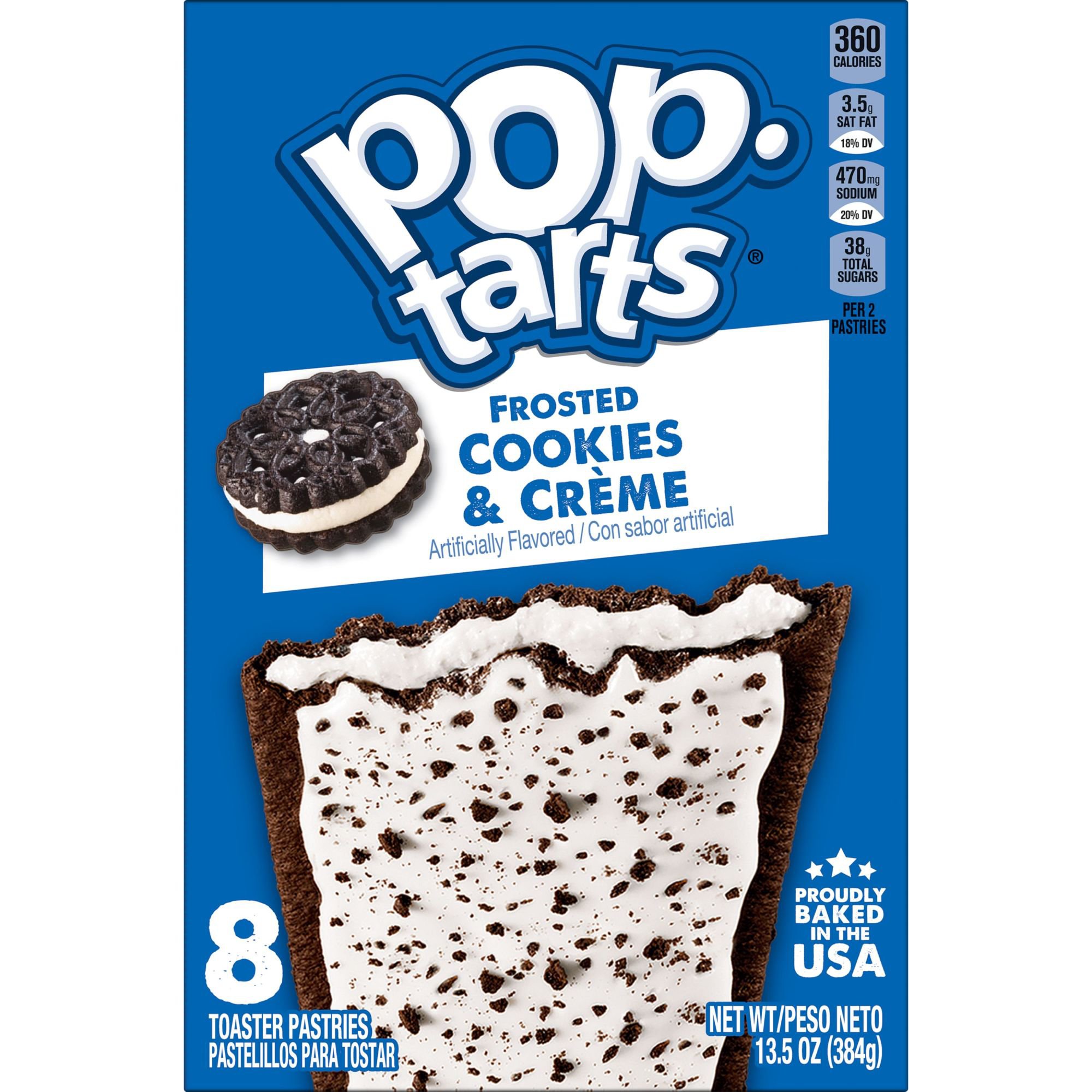 blød fattigdom utilgivelig Pop-Tarts Frosted Cookies & Creme Toaster Pastries - Shop Cereal &  Breakfast at H-E-B