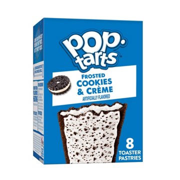 Pop-Tarts Frosted Cookies and Creme Toaster Pastries, 13.5 oz, 8 ct