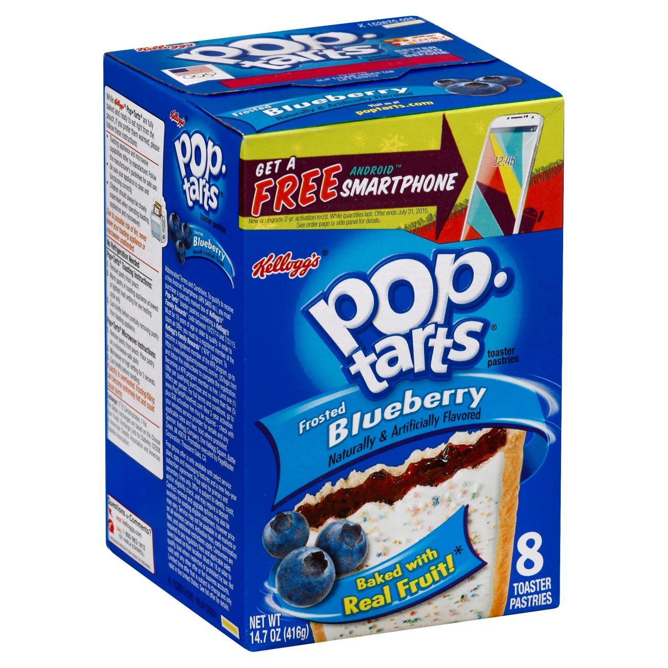 PopTarts Frosted Blueberry Toaster Pastries Shop Toaster Pastries at