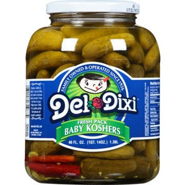 Del-Dixi Baby Kosher Pickles, 46 oz