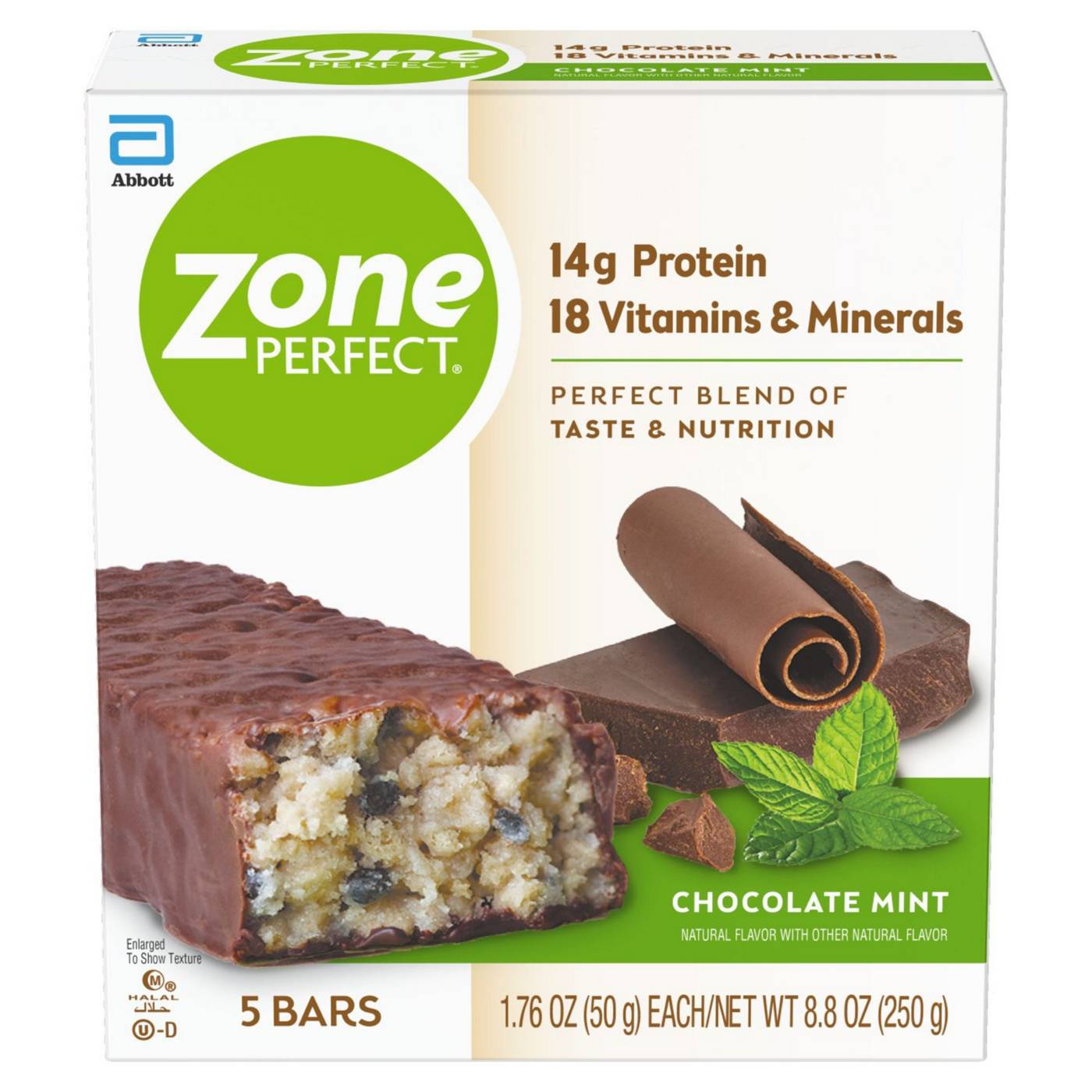 ZonePerfect 14g Protein Bars - Chocolate Mint; image 1 of 8