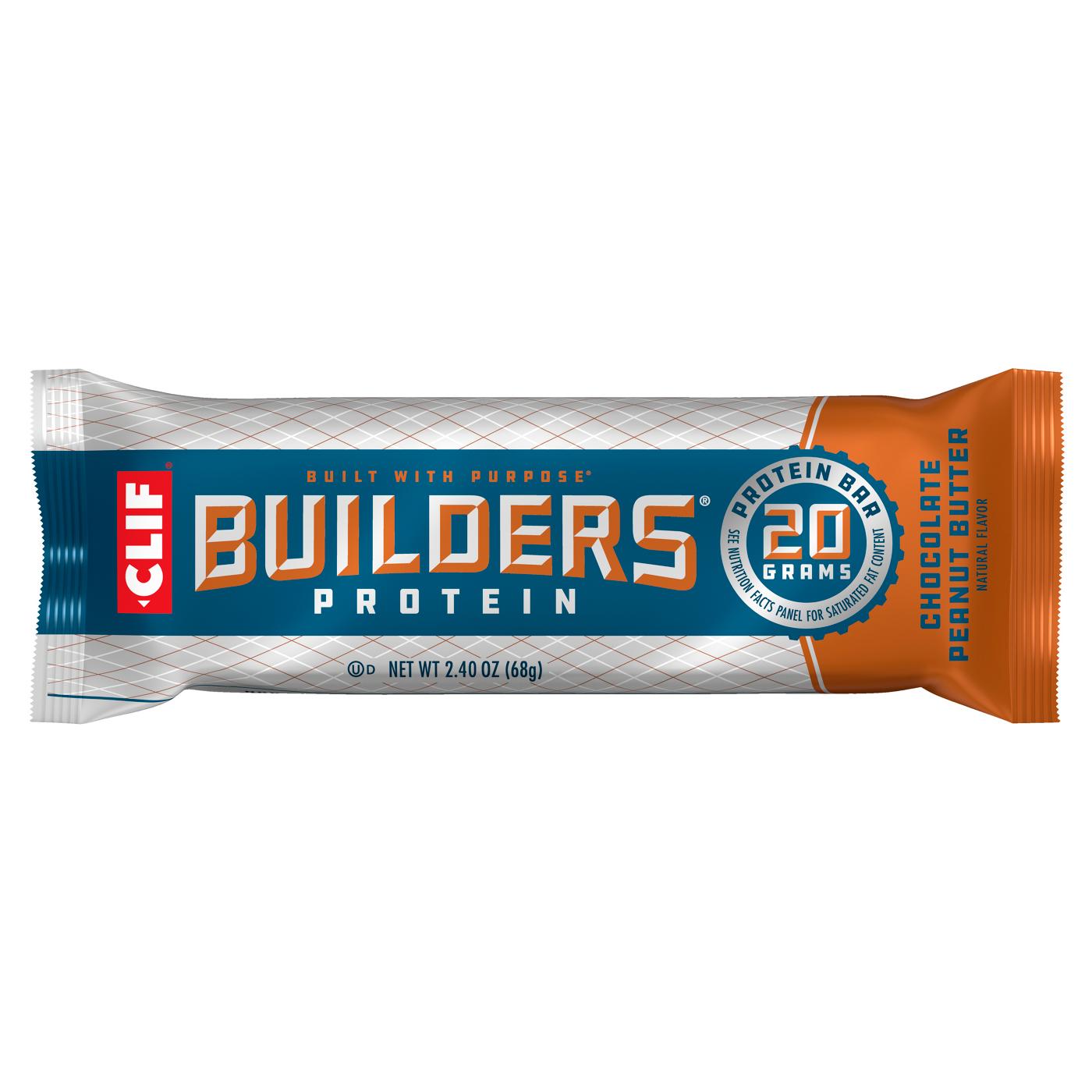 Clif Builders 20g Protein Bar - Chocolate Peanut Butter; image 1 of 9