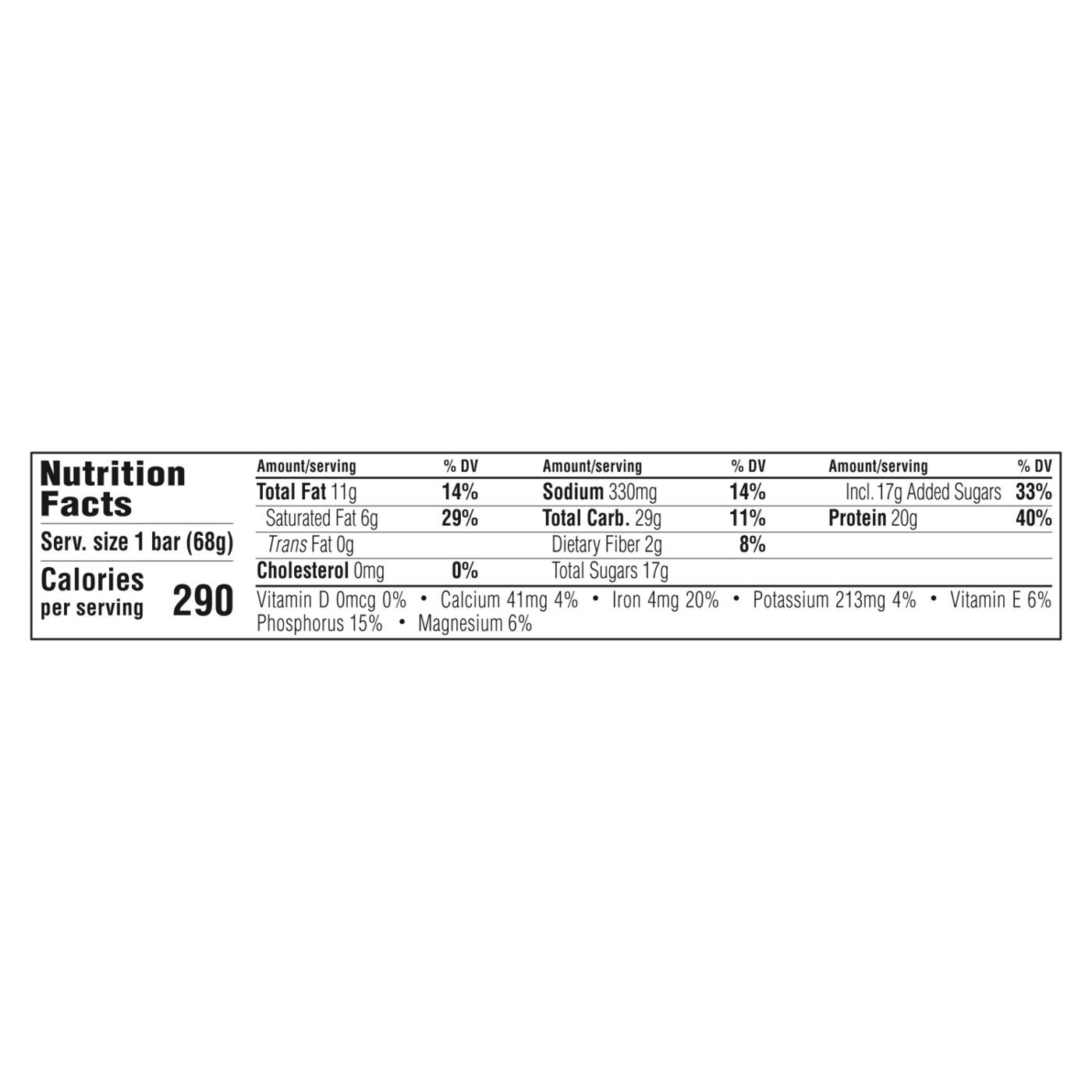 Clif Builders 20g Protein Bar - Chocolate Peanut Butter; image 2 of 9