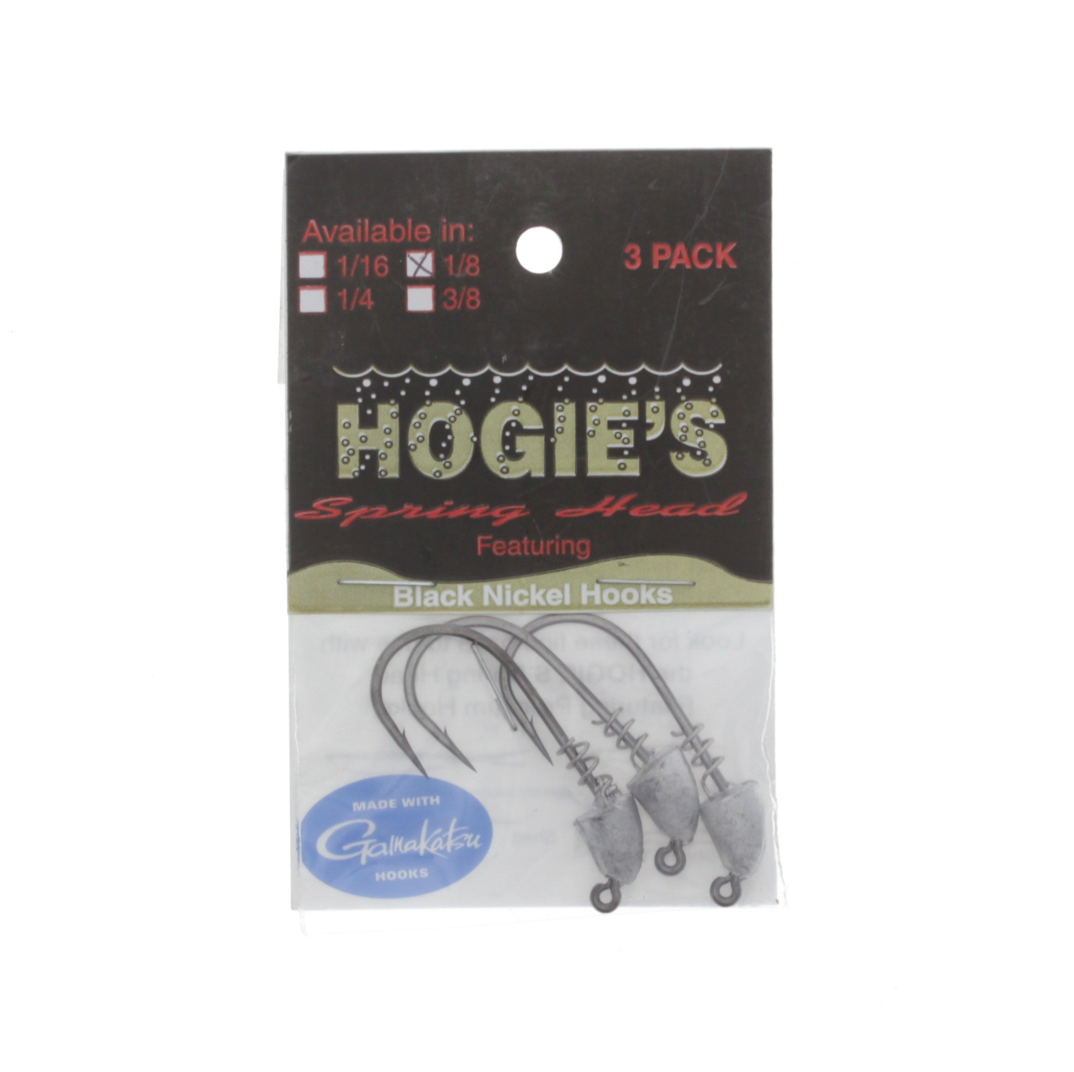 Hogie's Shad Jig Head 1/8 OZ, Black Nickel Hooks Shop Fishing at HEB