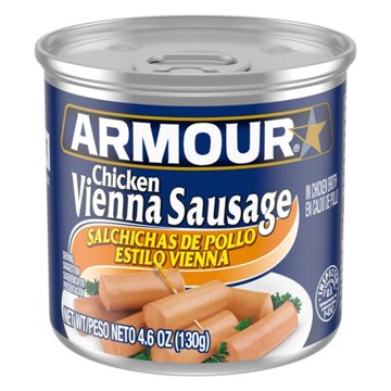 Armour Vienna Sausage Chicken Flavor Canned Sausage, 6 ct