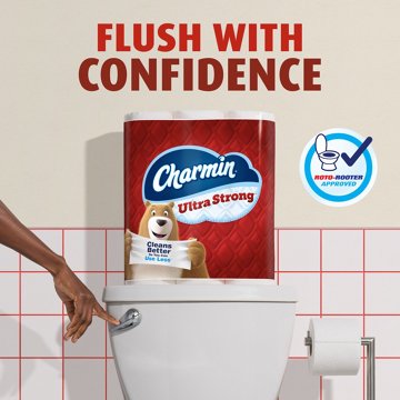 Charmin Ultra Strong Toilet Paper, 220 Sheets Per Roll, 6 Mega Rolls