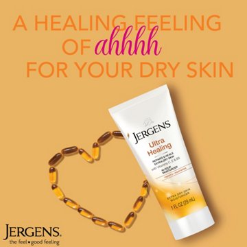 Jergens Travel Size Ultra Healing Extra Dry Skin Lotion, 1 oz