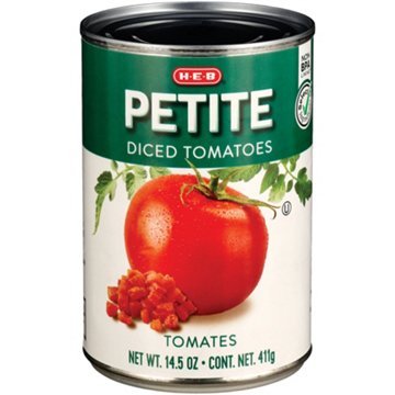 H-E-B Petite Diced Tomatoes, 14.5 oz
