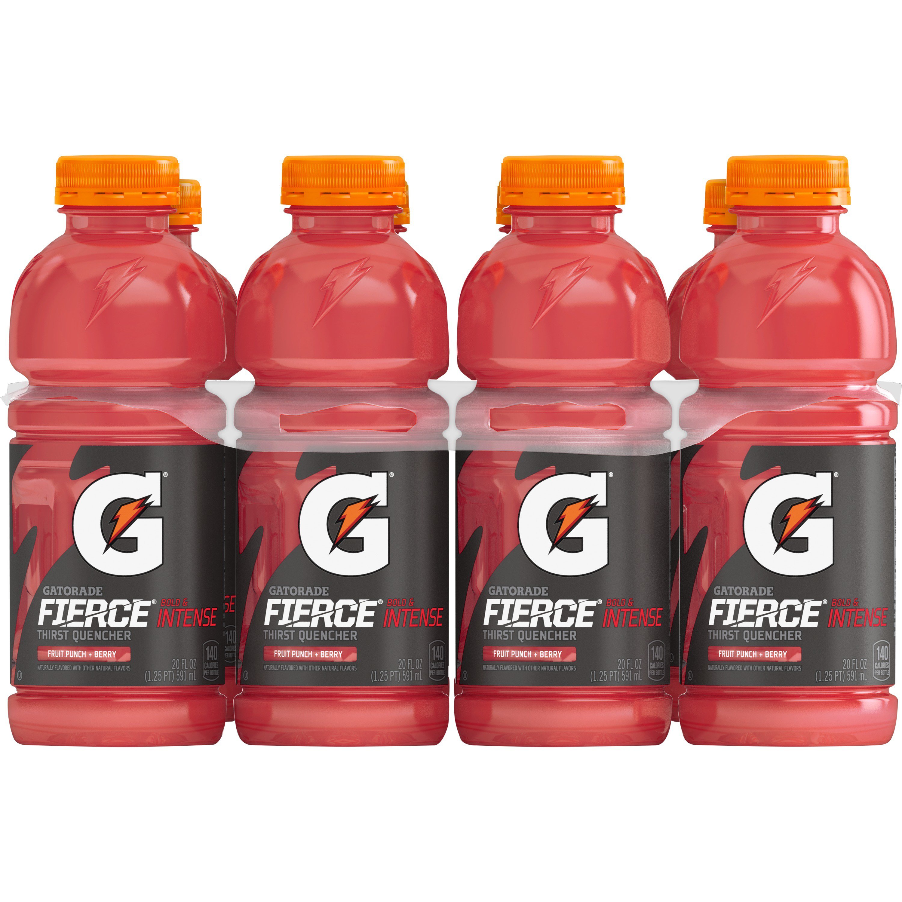 Gatorade Fierce Fruit Punch Berry Thirst Quencher 20 Oz Bottles Shop Sports And Energy Drinks