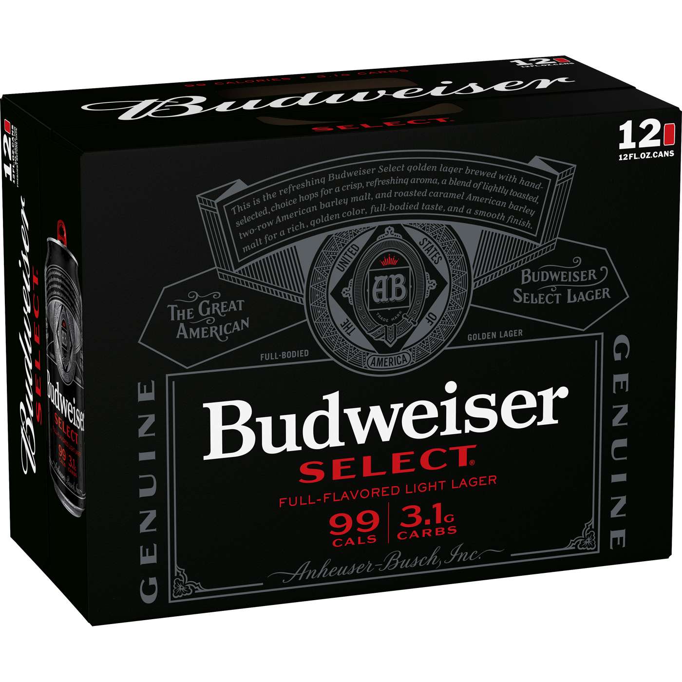 Budweiser Select Beer 12 pk Cans; image 1 of 2