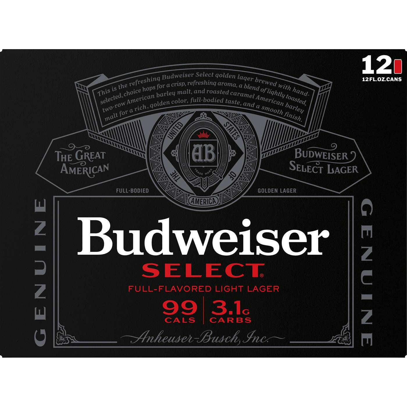 Budweiser Select Beer 12 pk Cans; image 2 of 2