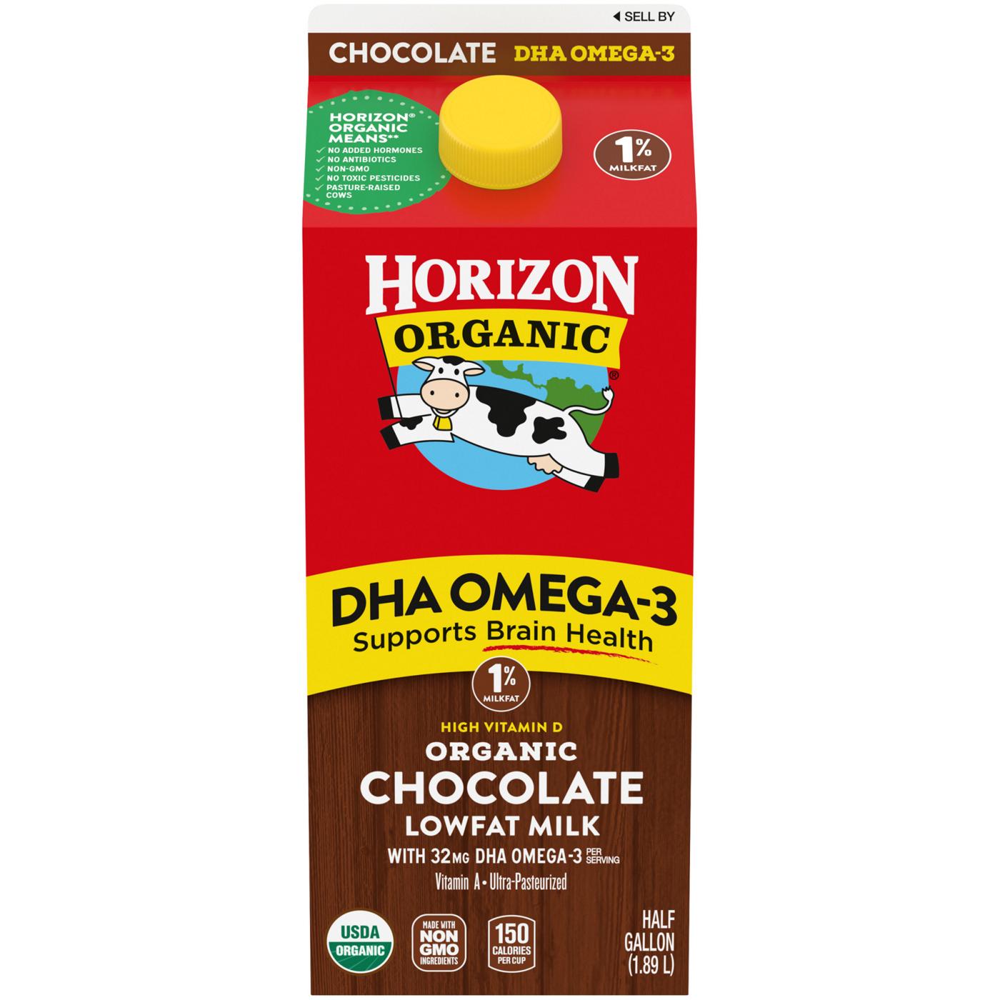 Horizon Organic 1% Lowfat Dha Omega-3 Chocolate Milk; image 2 of 8