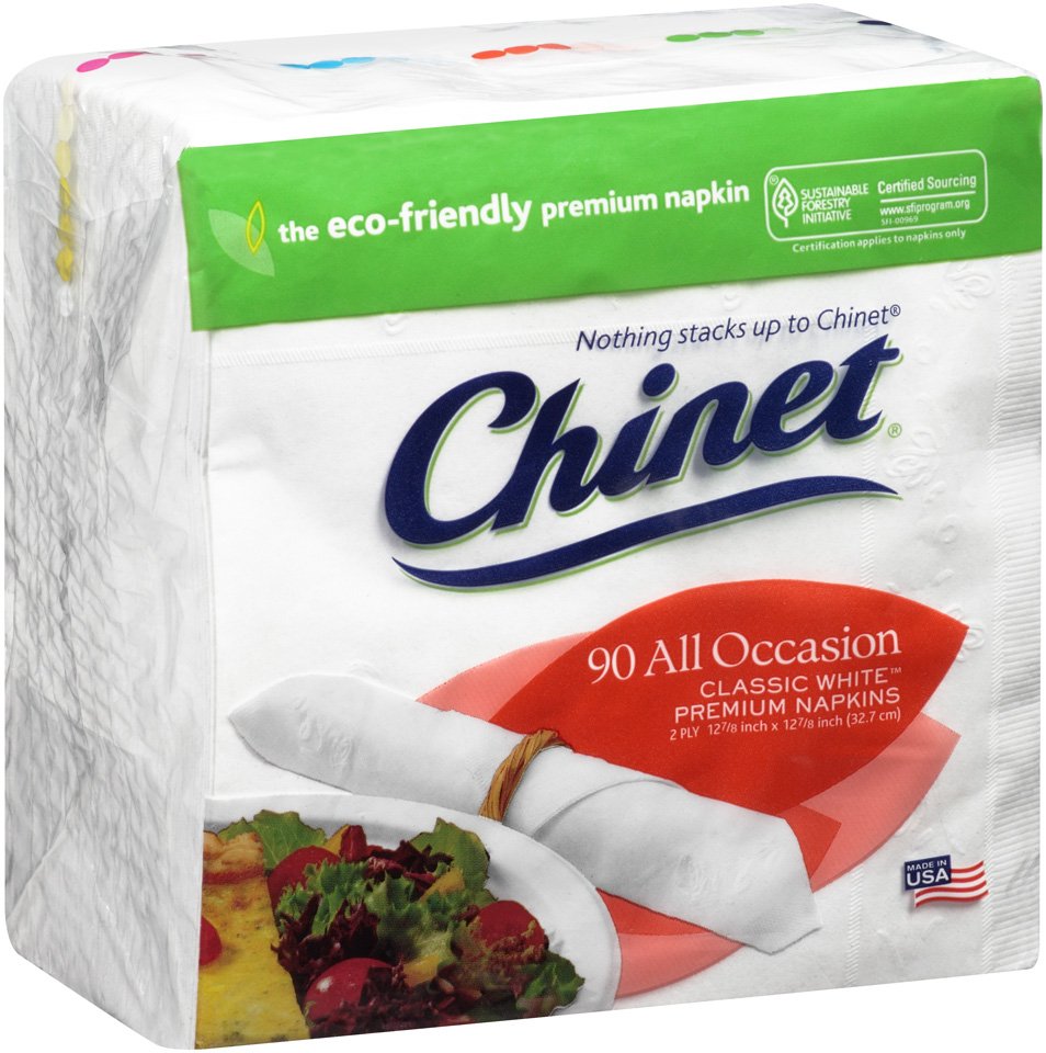 Chinet Classic White Lunch Napkins, 90 ct | Central Market - Really ...