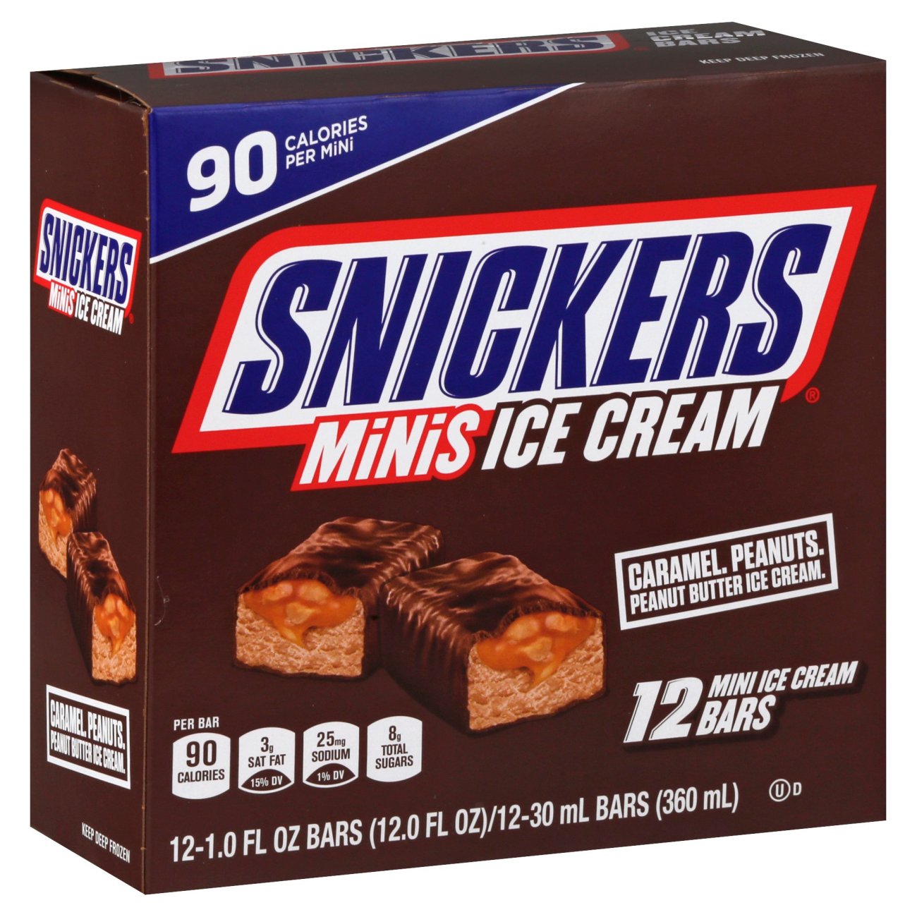 Snickers Mini's Ice Cream Bars - Shop Bars & Pops at H-E-B