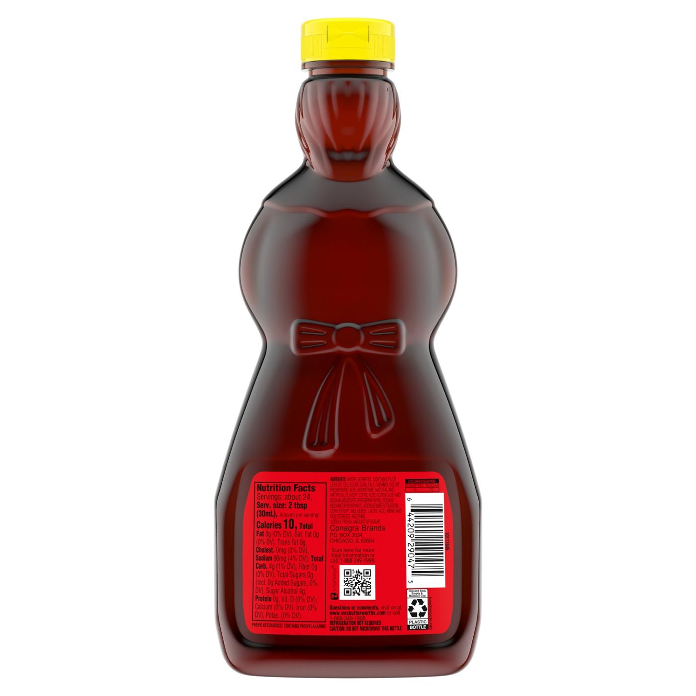 Mrs. Butterworth's Sugar Free Thick and Rich Pancake Syrup; image 4 of 4