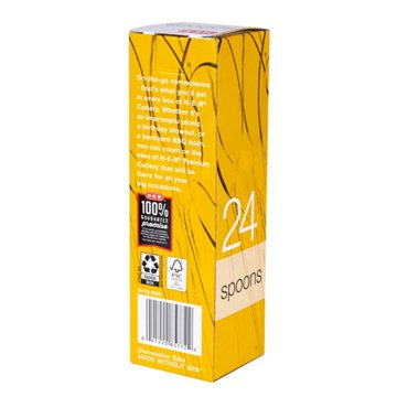 H-E-B Plastic Spoons - Clear, 24 ct