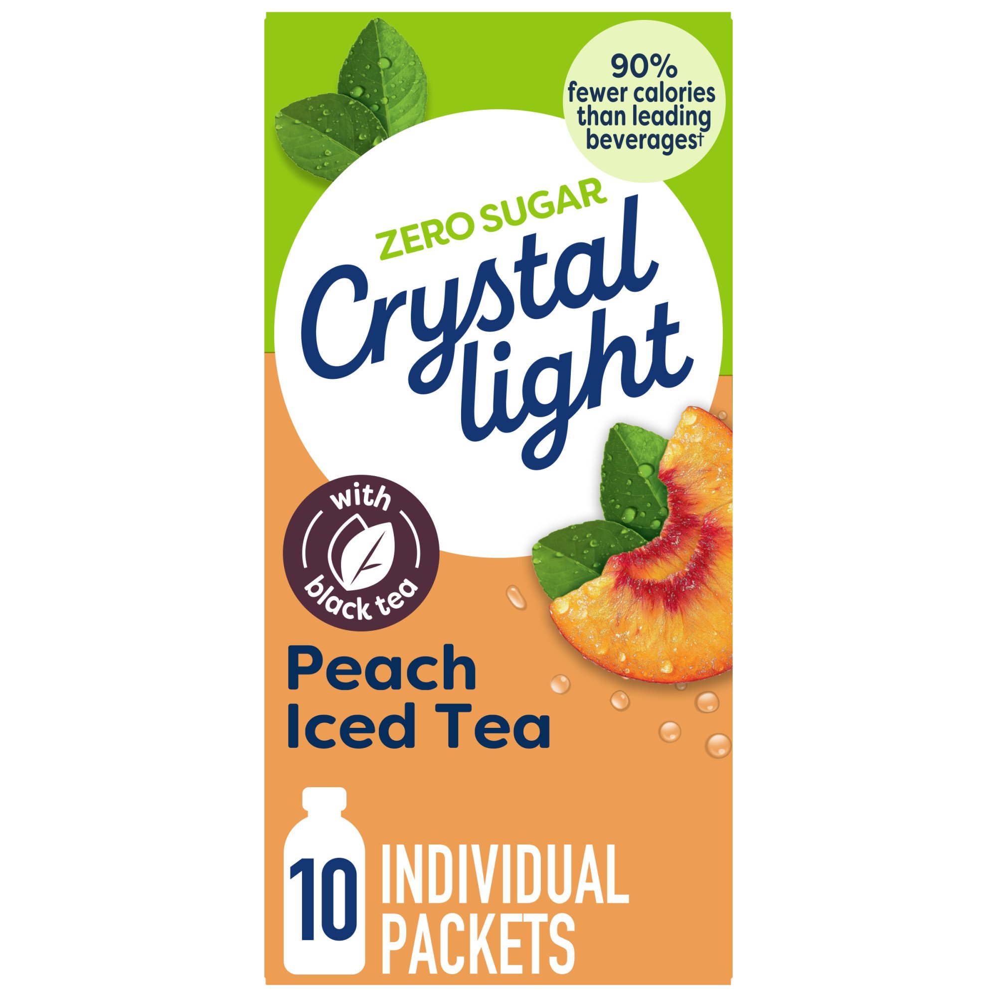 Crystal Light On The Go Peach Iced Tea Drink Mix Shop Tea at HEB