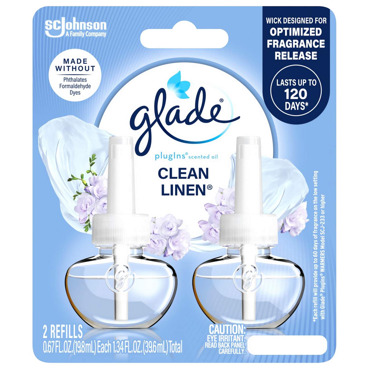 Glade PlugIns Scented Oil Air Freshener Refills - Clean Linen; image 1 of 14