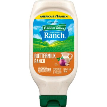 Hidden Valley Buttermilk Ranch Condiment and Dressing, Easy Squeeze Bottle
