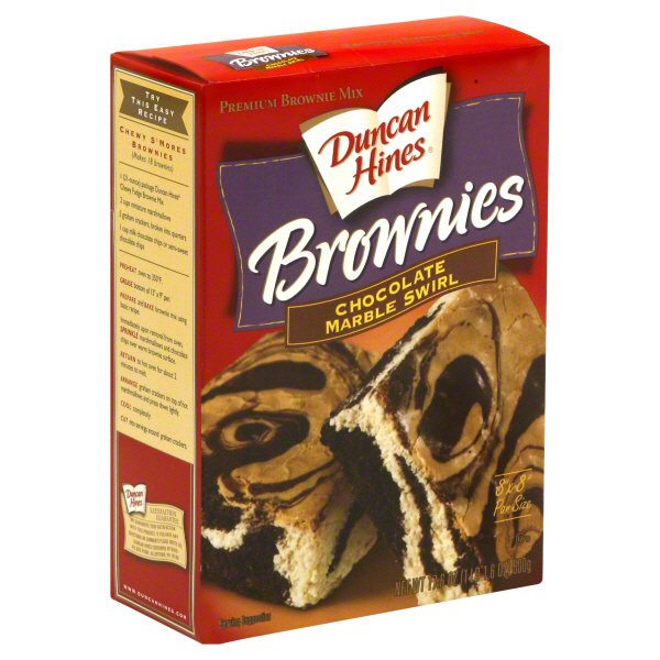 Duncan Hines Chocolate Marble Swirl Brownies - Shop Baking Ingredients ...